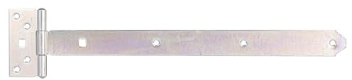 Alberts 844387 Kreuzgehänge | mit verpresstem Stift | galvanisch verzinkt, Dickschichtschutz | Band 393,5 x 34 mm | Scharnier 92 x 44 mm | 10er Set