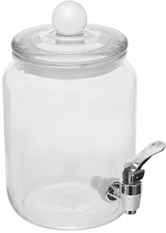 Hoement Barril De Vino De Dispensador De Bebidas Frías Material De Vidrio Saludable