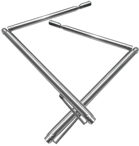 Tiges de sourcier pliables,2 bâtons de sorcellerie télescopiques - Tiges de recherche d'énergie, bâtons de sorcellerie avec conception d'axe central pour l'intérieur et l'extérieur