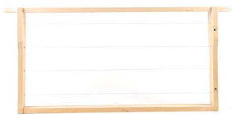 20x Zander Rähmchen/Rahmen Hoffmann-Seiten aus LINDENHOLZ fertig montiert waagerechte Drahtung, Europa- Qualität, mit Edelstahldraht und Messingösen, geleimt und getackert 477 x 220 mm