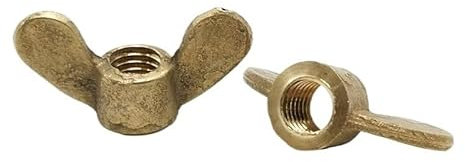 LIUCH 1–5 Stück DIN315 M4 M5 M6 M8 M10 M12 M14 M16 Flügelmuttern aus Messing, handfest anziehen(M16 1pcs)
