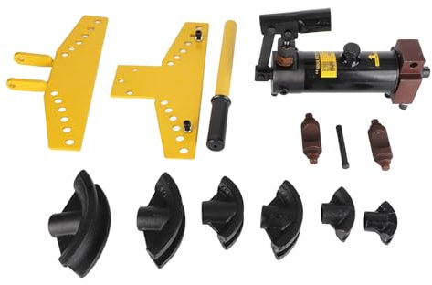 Mavaol Hydraulic Pipe Bender, Heavy Duty 6 Bending Formers, Portable, Smooth Precise Bends, for Industrial and DIY Use