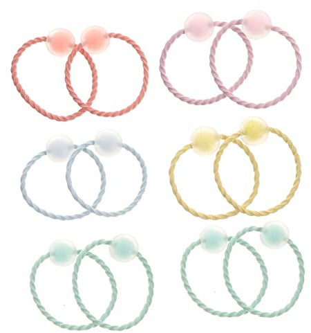 NOLITOY 20 Pièces Élastiques à Cheveux Transparents Avec Breloque Lot D’accessoires Élastiques Pour Filles Et Bandeaux Pour Cheveux