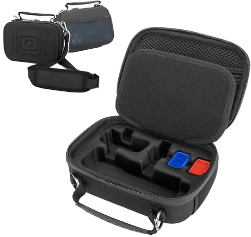 JJC Portable Osmo Pocket 3 Carrying Case with 2 Micro SD Card Holder | EVA Hard Shell Carry Case for DJI Osmo Pocket 3 with Shoulder Strap, Water Resistant Storage Bag for DJI Mic & Battery Handle
