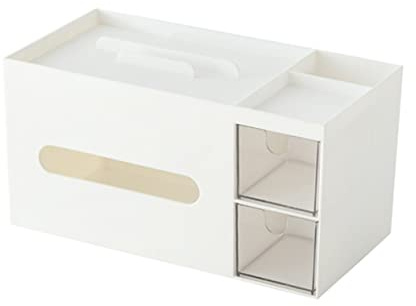 Didiseaon Mobile Phone Holder Storage Box Tissue Cube Box Cover Plastic Napkin Organizer for Household Cosmetic Brush Container Tissue Container Napkin Case Desktop