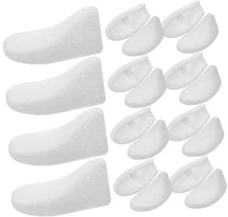 Healeved 10 Paia Inserti in Schiuma Leggeri per Scarpe Uomo, Supporti Morbidi per Mantenere la Forma, Adatti per Uso Casalingo e Protezione Confortevole