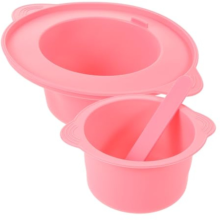 UKCOCO Cuenco de Silicona y Derretir Cera Fácil de Limpiar 400 Ml para Mascarilla Facial Adecuado para Uso DIY en Belleza y Depilación Femenina para Uso DIY en Belleza y Depilación Femenina