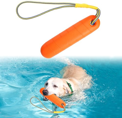 DUTIFUL Hundleksak Vattenleksak Hund Simleksak för Hund Interaktiv Hundleksak Hundträning med Nylonrep Hundleksak för Medelstora Stora Hund (Orange)