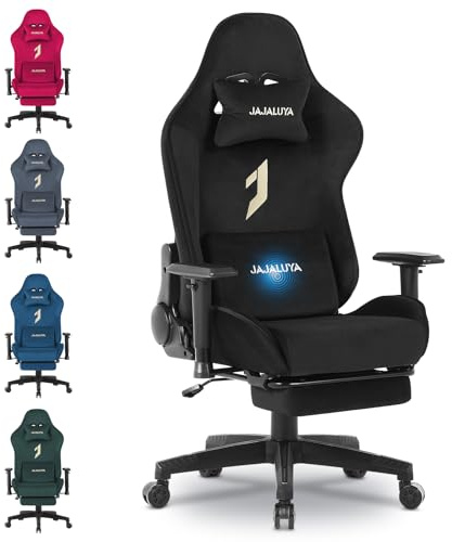 JAJALUYA Gaming Chair, Computer Chair with Footrest, Headrest, and Lumbar massage, Height-Adjustable Rotating Task Chairs, and Ergonomic PC Chair
