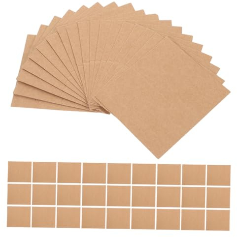 SHINEOFI Tarjetas de Lugar Plegables Marrón Kraft 100 Piezas, Cartulina Doble Cara para Bodas, Banquetes y Fiestas, Tarjetas de Asiento Reutilizables para Mesas y Eventos
