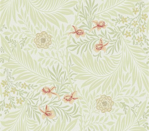 Yullpaper Selbstklebende Tapete Blumen Beige Möbelfolie Klebefolie Küche Vintage Blumentapete Mit Grüne Blätter Muster Fototapete Schlafzimmer Wohnzimmer Schrankfolie Tapete Landhausstil 44.5 x 300cm
