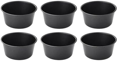 For friggitrici ad aria Pirottini for muffin Occasioni di cottura Stampi for cupcake compatti da 100 ml Design compatto Rilascio facile(100ml short cup)