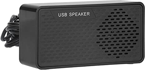 Aramox Stationär Datorhögtalare ABS USB-högtalare 3W Inbyggt Ljudkort Plug and Play Mini Portable Audio för Bärbar Dator Stationär Kassaregister Hemmakontorsanvändare