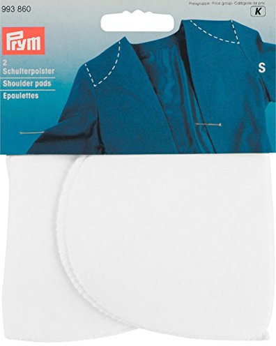 Prym 993860 Schulterpolster Halbmond PA S weiß