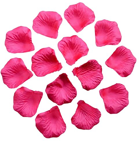 100pcs Hot Pink Silk Rose Petals Mother’S Day Wedding Confetti Anniversary Table Decorations Christening Flowers Scatter