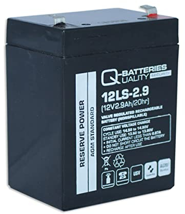 Q-Batteries Batteria AGM VRLA 12LS-2.9 12V 2,9Ah al piombo