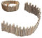 Holz Hamster Brücke, Flexible Holz Verstecktür für Mäuse Rennmaus Chinchilla Kauspielzeug Dekor Zaun Stehende Kletterplattform Korb Zubehör Platform(40CM-A)