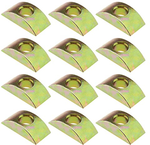 YINETTECH 40 dadi a mezza luna per mobili, dadi distanziatori per collegare mobili, telaio letto, armadio, tavolo, letto a castello, diametro foro 8 mm