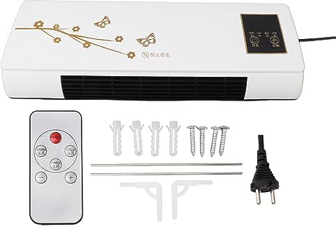 Riscaldatore del Condizionatore d'Aria a Parete, Macchina di Riscaldamento a Raffreddamento Elettrico, Elemento Riscaldante PTC, Telecomando, Stendibiancheria, Posizionamento sul