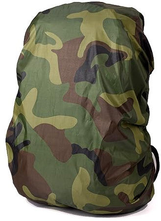 Lukery Housse de Sac à Dos Imperméable Anti-Pluie Lot de 2 Housse de Pluie Sac à Dos Housse de Protection Couverture Anti Pluie Poussière pour L'extérieur Voyage Escalade (Camouflage 2,S pour 25-29L)