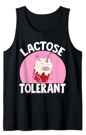 Lactose Tolerant Tolerante A La Lactosa Lechero Camiseta sin Mangas