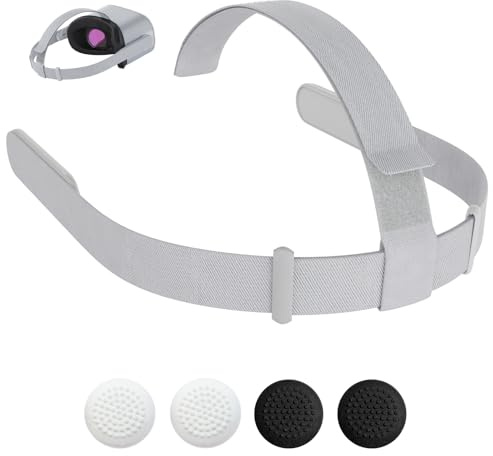 TanReginal Original Replacement Head Strap for Meta Quest 2 Headset, Compatible with Oculus Quest 2, Tan Color, Includes 4 Pcs Controller Thumb Grip Caps