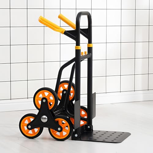 3 Wheel Stair Climbing Cart,Stair Climbing Hand Truck, Lightweight Collapsible Dolly Truck Portable Hand Trolley.