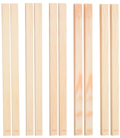 HDGSAFD 10 Tiras Guía De Arcilla, Herramientas De Arcilla De Madera, Herramientas De Cerámica Rectangulares, Accesorios para Manualidades DIY