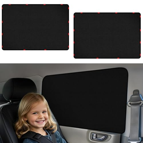 ZATOOTO Magnetic Auto Vorhang, UV-Blocking Sonnenschutz Auto, Schützt Kinder und Haustiere auf dem Rücksitz, bietet Privatsphäre, 2-Pack, 100 * 54cm
