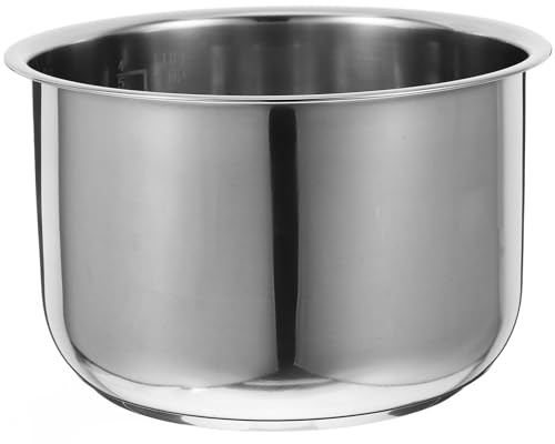 3l Rice Cooker Inner Pot Stainless Steel Replacement Pot | Silver, with Scale Markings, Multipurpose Design for Cooker Accessories
