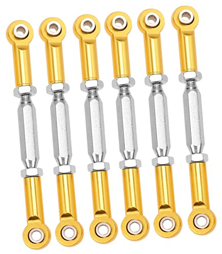 SUPVOX 6pcs Adjustable Pull Rods Aluminum Alloy Rc Car Accessories Tension Rods for Rc Turnbuckle Linkage