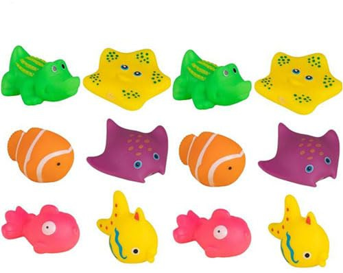 Katzenpool Fische Spielzeug, 12 Stück Schwimmende Katzen Wasserspielzeug, Interaktiver Spaß, Haustier Schwimm Und Badefischspielzeug Zur Reduzierung Von Langeweile Für Badezimmer, Garten, Pool