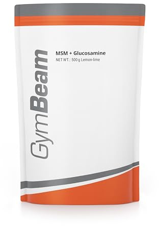 GymBeam Gelenknahrung mit MSM und Glucosamin - Unterstützung für Knochen und Knorpel, mit Vitamin C gegen Müdigkeit, Ergänzungsmittel für Sportler und aktive Menschen (500 g, Lemon-lime)