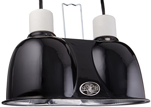 Zoo Med LF-19e Mini Combo Deep Dome, Doppel-Reflektor-Lampenschirm