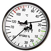 eliga Klimamesser schwarz-weiß 135 mm