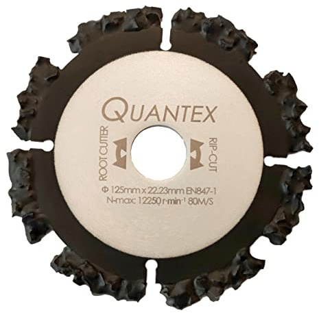 QUANTEX Root Cutter HM Trennscheibe 125 mm x 22,23 mm. Spezial Trennscheibe für Winkelschleifer. Wurzelschneider. Rip Cut.