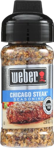 WEBER Grill CHICAGO STEAK Seasoning 2.5 oz. (Pack of 2) by Weber