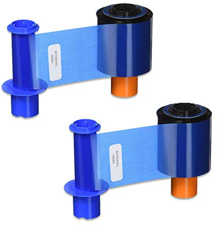 Fargo 45200 YMCKO Farbband für DTC4500 und DTC4500e Drucker, 500 Drucke, 2 Stück