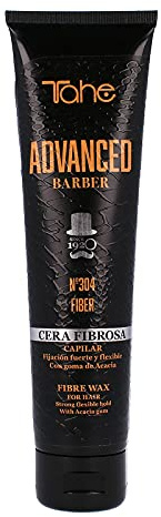 Tahe Advanced Barber Cera Fibrosa Capilar Nº304 Fiber para una fijación fuerte y flexible de acabado natural, 100 ml