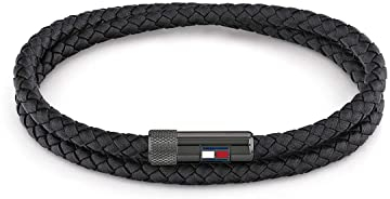 Tommy Hilfiger Jewelry armband für Herren aus Leder Schwarz - 2790262S