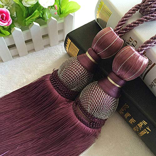 Clip Fermatende 2 Pezzi Oro Appeso Palla 11 Colori Gancio per Tende Appeso Palla Fasciatura Frustata Decorazione Lobbing Nappa Decorazione della Casa 2