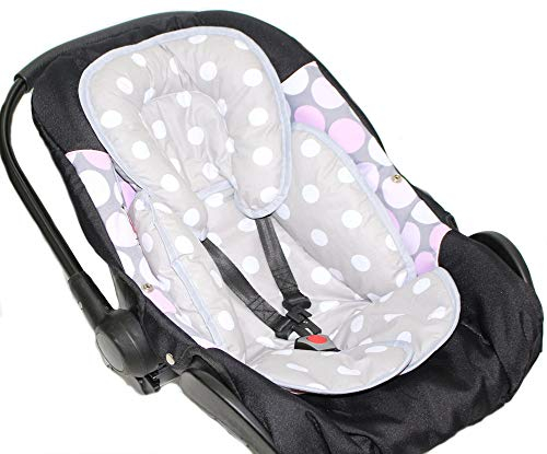 Primawela Sitzverkleinerer - Drops- Baumwolle Baby Kind für Auto Kindersitz Babyschale Einsatz