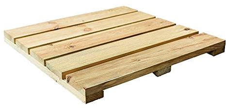 holz4home® Holzfliese Kiefernholz 47,5x47,5 cm I Terrassenfliese aus Holz I Terrassendiele Aussen I Rutschfest Geriffelt I Bodenfliese Terrasse Balkon Garten