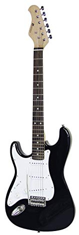 DIMAVERY ST-203 E-Gitarre LH, schwarz | E-Gitarre für Linkshänder