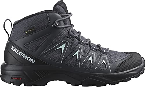 Salomon X Braze Mid Gore-Tex Women's Hiking Waterproof Shoes, Hiking essentials, Athletic design, and Versatile wear, Ebony, 7