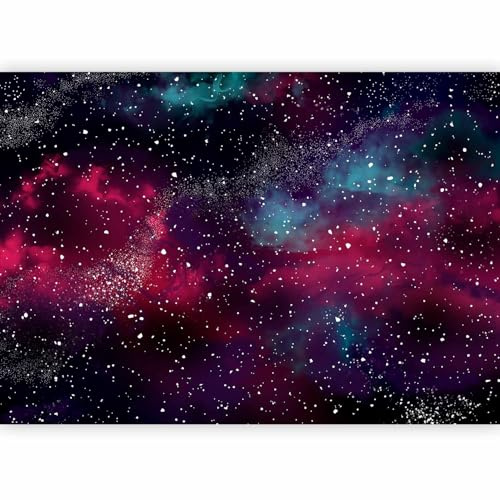 murando Photo Wallpaper Galaxy 350x256 cm / 138x97 Non-Woven Premium Art | Print Fleece Wall Mural Decoration Poster Picture Design Modern Galaxy Universe Cosmos Milky Way Stars