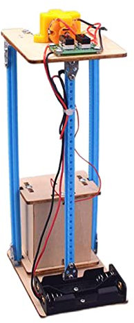 Sharplace DIY Elektrischer Aufzug Lift Modell Frühes Lernspielzeug Vorschullernspielzeug für Kinder
