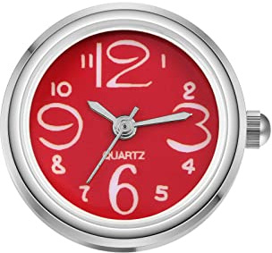 JewelryWe Ringuhr Fingeruhr Damen Ultradünn Rund Analog Quarz Ring Uhr Verstellbare Fingerringuhr Uhrenring mit Digital Zifferblatt