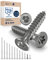 Stainless Steel Screws Torx Wood Screws 4 x 20 Stainless Steel V2A Rustproof Chipboard Screws for Wood Full Thread 4 mm Thick 20 mm Long Pack of 200 Screws Wood A2