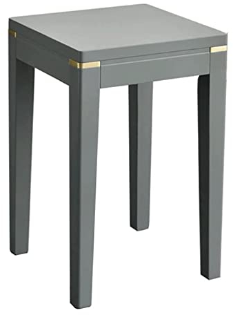 SAAKO komfortabel Barhocker Quadratischer Hocker Fußhocker Holzhocker Runder Hocker Stapelbarer Esstischhocker Kurzer Küchenbarhocker Mode-kreativer Hocker Luxus